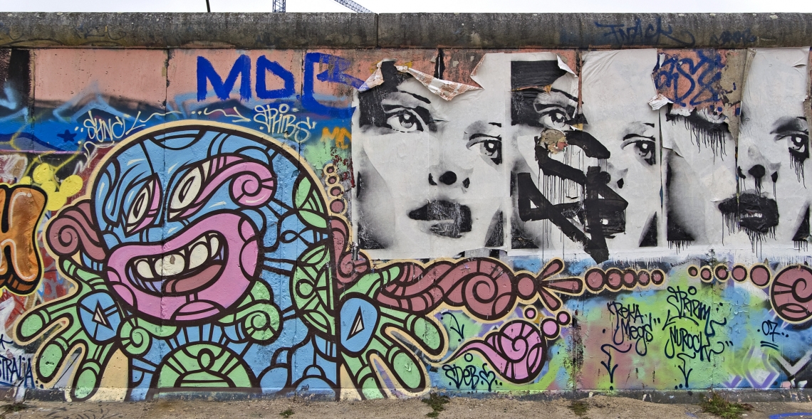 Graffiti Berlin Wall Back Good Textures
